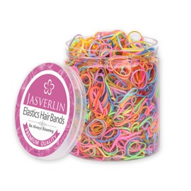 Colorful Hair Elastic Bands, Mini Multicolor Rubber Bands Hair Toddler Baby Hairstyles Girl Ponytails 1000pcs JASVERLIN
