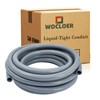 Wocloer Liquid-Tight Conduit - 2 inch 50 Foot PVC Flexible