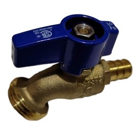 1) 1/2" Pex B Hose Bibb No kink, Garden Valve, 125 PSI, Brass 1/4 Turn Fast Supply
