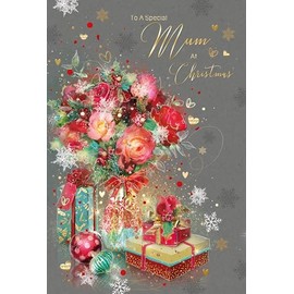 Cherry Orchard 'Special Mum' Christmas card, from the Gorgeous Grace range, complete with Gold envelope and finished with Gold foil details