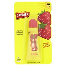 Carmex Lip Balm Tube, Strawberry 10 g (Pack of 12)