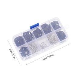LALAFINA 200Pcs Circlip Assortment Kit for Game Machine Accessories Durable Axle Ring Set with Sturdy Material Compact Storage Case Included for Easy Organization