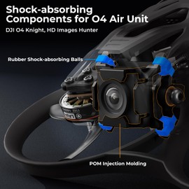 BETAFPV 2 Pack Shock Absorbing Components Compatible with DJI O4 Air Unit, POM Material, for Filming FPV Stable Smooth for Installed Drones like Pavo Femto Meteor65/75 Pro Whoop