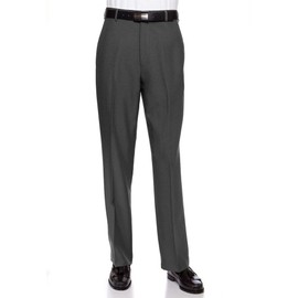 RGM Mens Dress Pants Flat Front - Machine Washable Casual Pants for Everyday Comfort - Versatile Mens Dress Slacks for Office, Travel, Events & Everyday Wear Charcoal 33 Medium