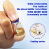 COTOM 5ml Glass Vials Sterile Empty Vials with Caps and