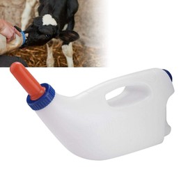 Self Feeding Bottle, 4l Calf Bottle Holder Cow Feeding Milk Bottle Cups Nursing Milk Feeder with Handle,Calf Milk Feeder Bottle with Nipple Sheep Lamb Bottle Holder
