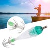 Fishing Hook with Squid Bait Squid Bait LED Underwater Light,