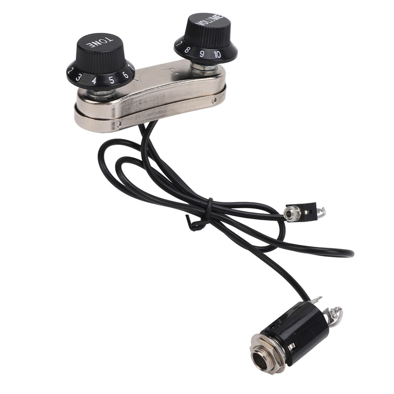 Violin Pickup Piezo Transducer Bridge Set with Tone Volume Knob