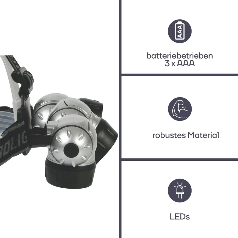 PEREL - EHL12 168901 Headlamp with 7 Very Bright White