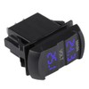 Car DC 10V-60V Blue LED Digital Dual Voltmeter Universal for