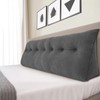 King-Triangular Wedge Pillow with Removable Cover, headboard Pillow with 1