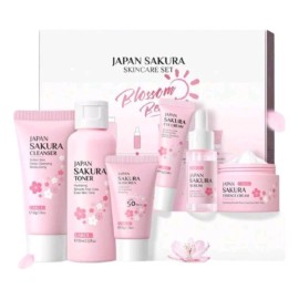 Set Skincare Japan Sakura 6 Pzs Piel Joven Y Radiante Nuevo!