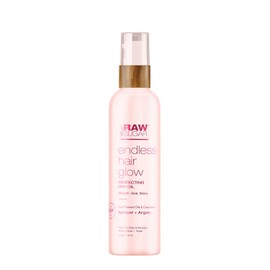 RAW SUGAR, Endless Hair Glow, Aceite Perfeccionador en Seco, con Chabacano y Aceite de Argán, Añade Brillo y Fuerza, Alisa las Puntas, Prensado en Frío, Vegano, Libre de Sulfatos y Parabenos, 118 ml