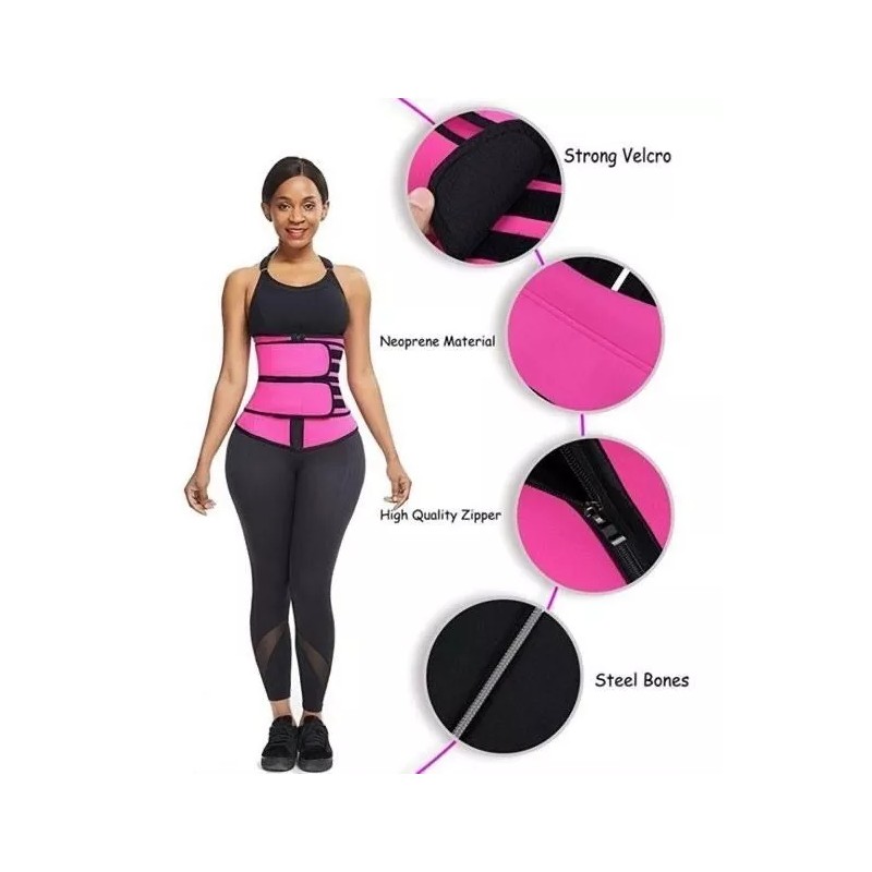 Yuqing Faja Reductora Con Cierre Y Bandas Sport Doble Compresión