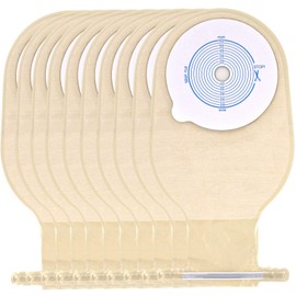 Pack of 10 Colostomy Bags, Disposable Drainage Bags for Colostomy, Ileostomy, Ostomy Care (20-65 mm)