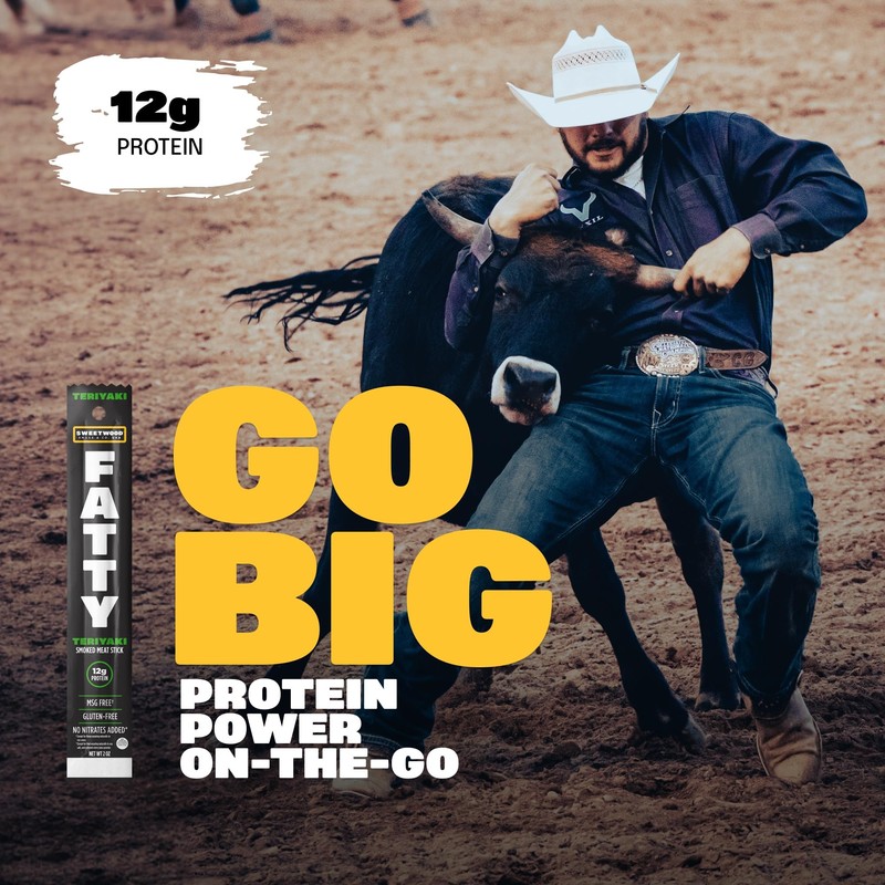 FATTY Meat Sticks, Made with Grass Fed Beef, Pork Raised