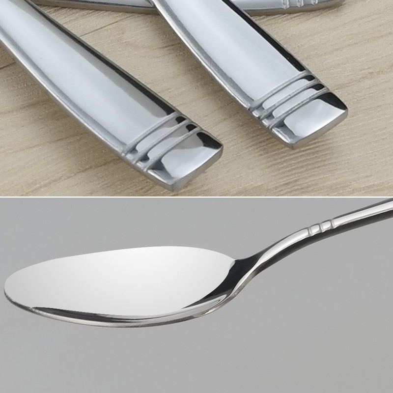 Dynko Stainless Steel Dinner Spoons, Set of 12