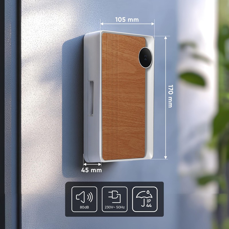Miratic Electromechanical Doorbell Wired for Bell Front Door 80 dB