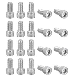 PATIKIL 1/4-20 x 1/2" Hex Socket Cap Head Screw Bolt, 20Pcs 304 Stainless Steel 18-8, Machine Full Thread for Construction, Manufacturing, Engineering, Assembling, Furniture