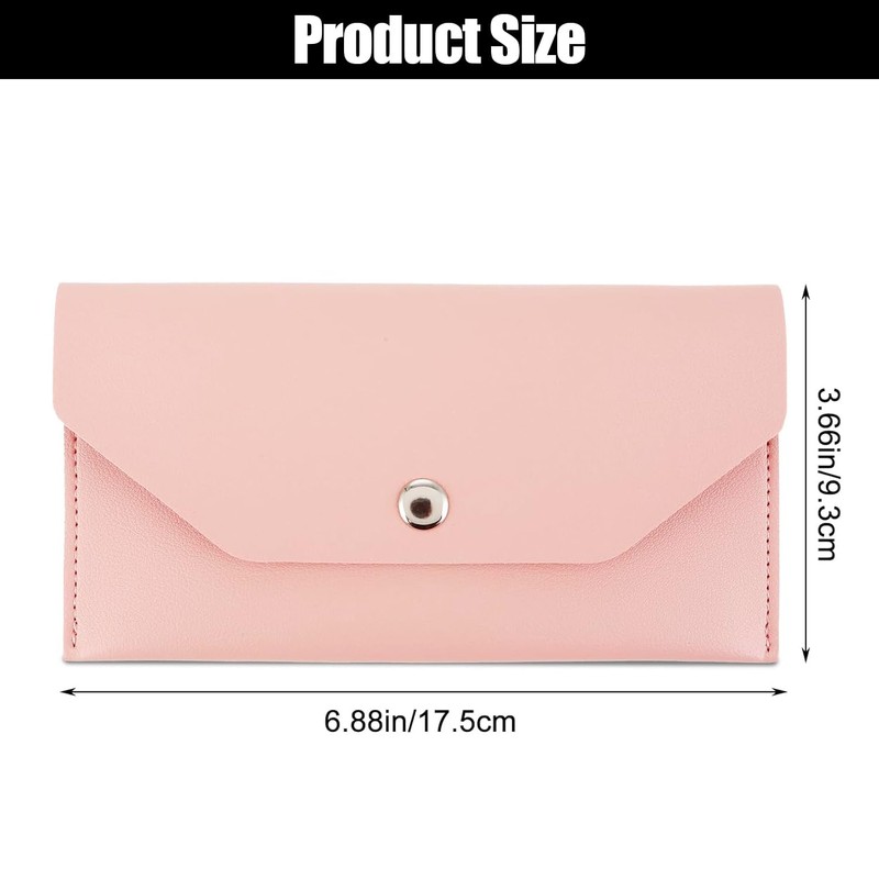 1 Pack Cash Envelope Bag, Cash Envelope PU Leather, Reusable