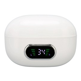 Translator Earphone 144 Languages Stereo Clip On Translation Earbuds with Charging Case, Multilanguage Translation, 3 Translation Modes, Face To Face Translation, (White)