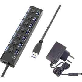 Renkforce 7 PORT USB 3.0 HUB SCHALTBAR