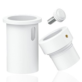 VORIPO Pool Umbrella Pole Stabilizer Sleeve Adapter for Baja Deck Pool Sleeves, Pool Umbrella Stabilizer Adapter for 1.5" & 1.35" Single Threaded Umbrellas Poles, Prevents Tilting & Spinning (White)