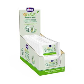 CHICCO NaturalZ 20 Pack Natural Protection Summer Season Lemongrass Eucalyptus Wipes Day Night Protection