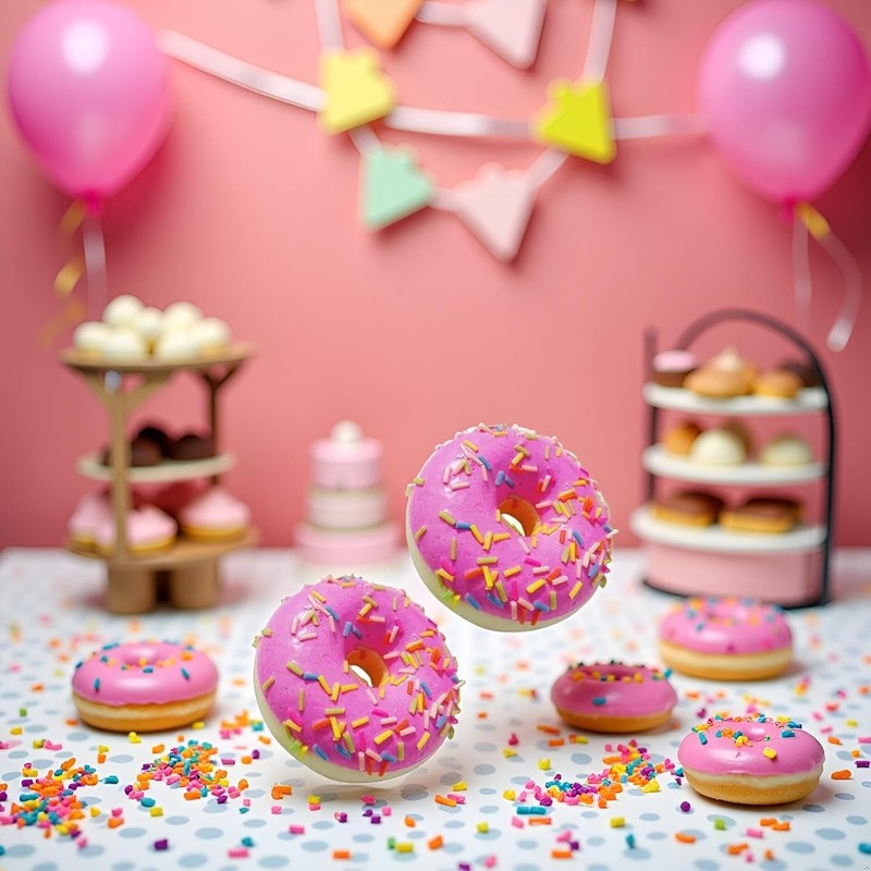 2Pcs Realistic Artificial Fake Donuts Food Fake Cakes Desserts Donut