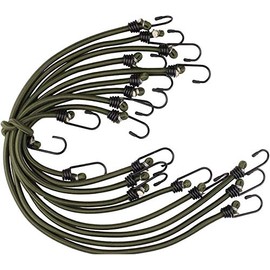 Heavy Duty Bungee Cords with Zinc Hooks Pack of 10 (60 cm)