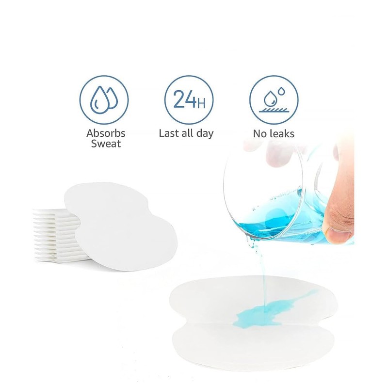 100 Pcs Underarm Sweat Pads,Disposable Underarm Pads,for Men and Women