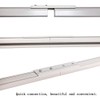 6ft-12ft Upgraded Aluminum Curtain Track, Ceiling or Wall mount, Curtain