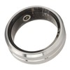 Smart Ring Silver IP68 Waterproof Pedometer Sleep Fitness Monitoring Remote