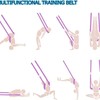 Aerial Yoga Stretching Strap with Loops – Premium Nylon Yoga