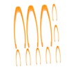 WOONEKY 10pcs Boy Girl Plastic Tweezers Fine Motor Skill Development