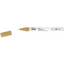 Kreul 47420 (Hobby Line Extra Fine Paint Marker, Fine Point, 0.8 mm.) Gold