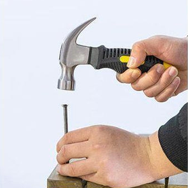 Stainless Steel Mini Claw Hammer Non-Slip Stubby Claw Hammer Useful