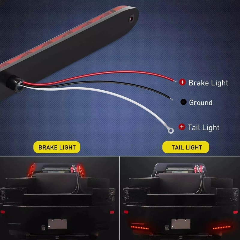 PerfecTech 12 LED Red Trailer Brake Tail Light, 2 Pack
