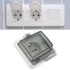Standard IP66 Waterproof Wall Outlet Wall Mounted Concealed Plug Adapter