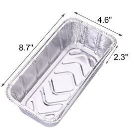 DONSIQIZZ 20 Pack Grease PAN Liner Compatible with Traeger BAC404 Timberline Pellet Grills, Disposable Heavy-Duty Aluminum Foil for Traeger Drip Tray Liner