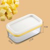 Butter Case, Butter Cutter, Storable, Clear, Stainless Steel Cutter Type,