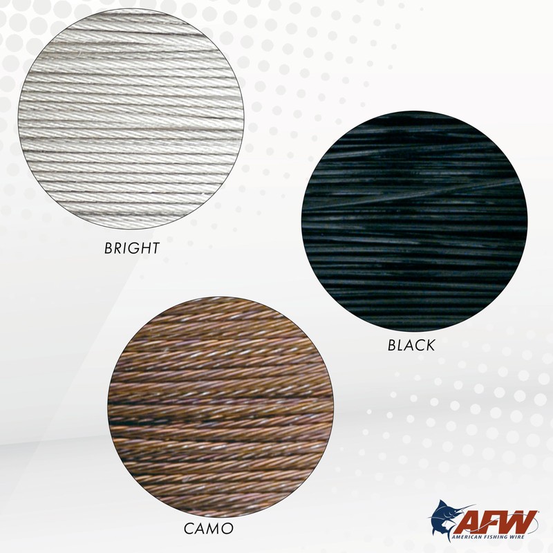 American Fishing Wire Surflon Nylon Coated 1x7 Stainless Steel Leader