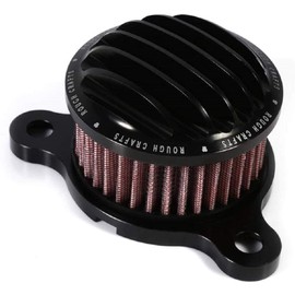 Kit de sistema de filtro de admisión de filtro de aire para Harley Sportster XL883 XL883N XL883R XL883P XL1200 XL1200L XL1200X Iron 883 Forty Eight XL1200X 2004-2016 Billet aluminio CNC lavable a