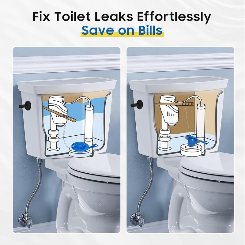 Aswalling Universal Toilet Flapper Replacement Kit 2 Inch 1SET with