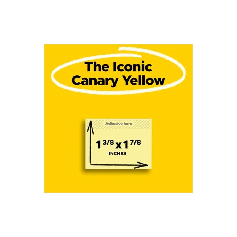 Post-it Favorite - Notas adhesivas, Amarillo canario, 24 almohadillas