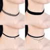 10 Pcs Choker Necklace for Women Girls, Black Classic Velvet