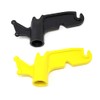 Multi-Purpose Plastic Utility Hook Screw On Pole Attachment (Pole NOT Included) - Hang Christmas Lights, Bird feeders, Sting Lights, Ropes, Boat Lines (2, Black Yellow)