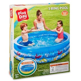 Play Day NEW Play Day 3-Ring POOL Inflatable water fun park . Summer fun for kids