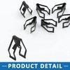 A ABSOPRO Console Dash Trim Clip 11.5x17mm Rivet Metal Black(Set