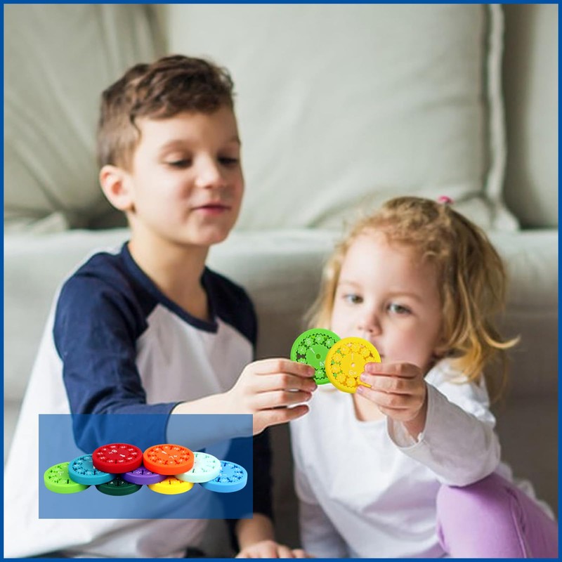 9pcs Math Fidget Spinner,Math Fact Fidget Spinners for Make Math